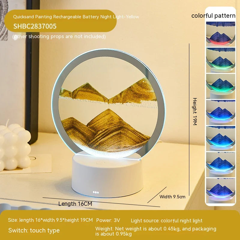 Glow in the Dark Quicksand Lamp